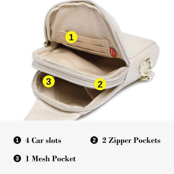 Small Crossbody Sling Bag for Women Travel Purses Anti Theft Cross Body Bag for - Picture 5 of 8